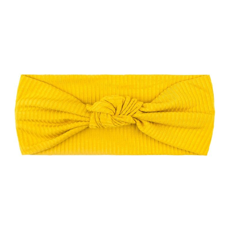 Knotted Elastic Children's Headband Cute Solid Color Pit Strip Baby Headband Four Seasons Thin Baby Headband