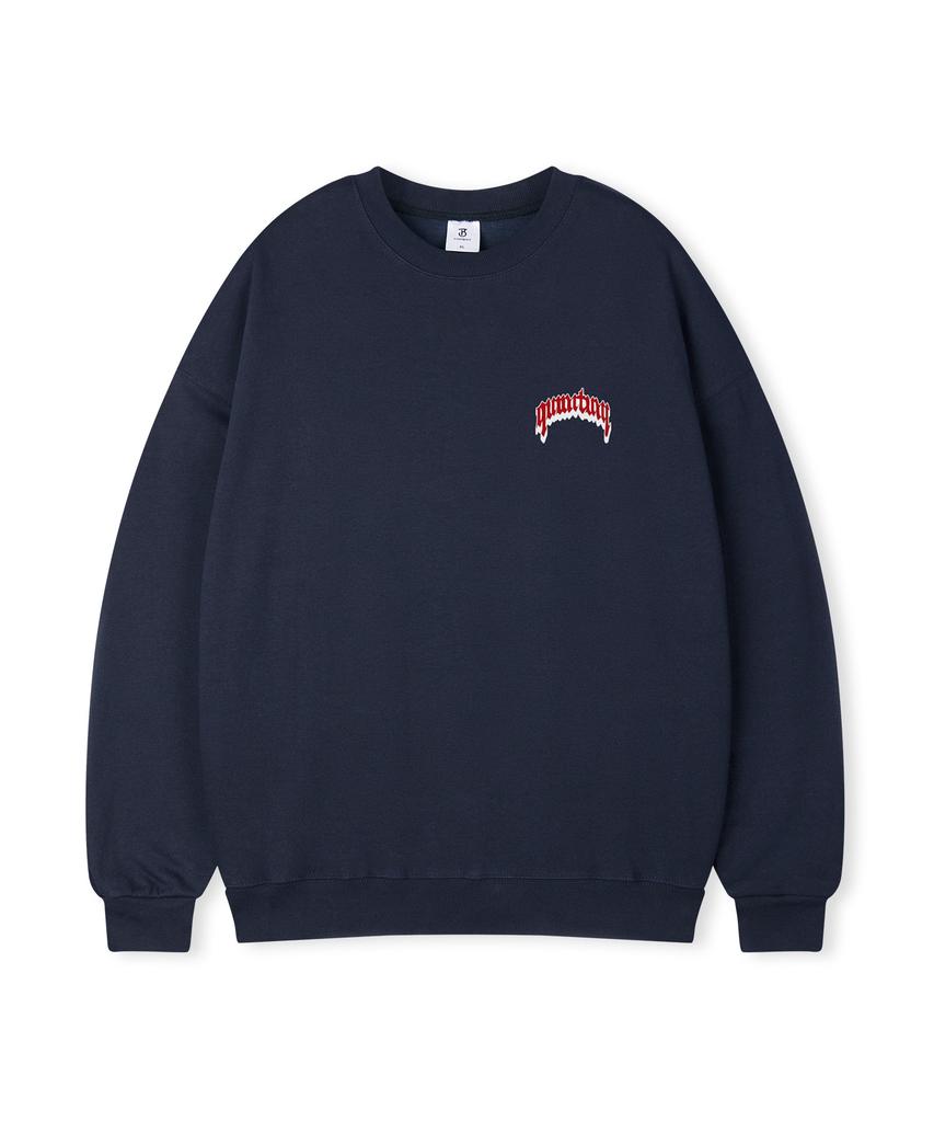TOPBOY Quantum Oversized Brushed Print Sweatshirt
