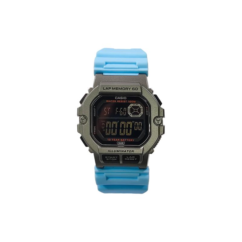 Casio Индивидуальные часы модифицированная серия классические ретро маленькие квадратные часы модные 100 метров водонепроницаемые кварцевые смола WS-1400H-3AVD