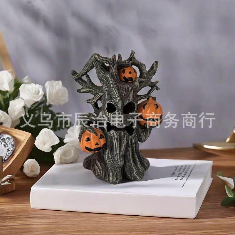 Pumpkin tree monster shape sculpture ornament home outdoor garden decoration handicraft ornament