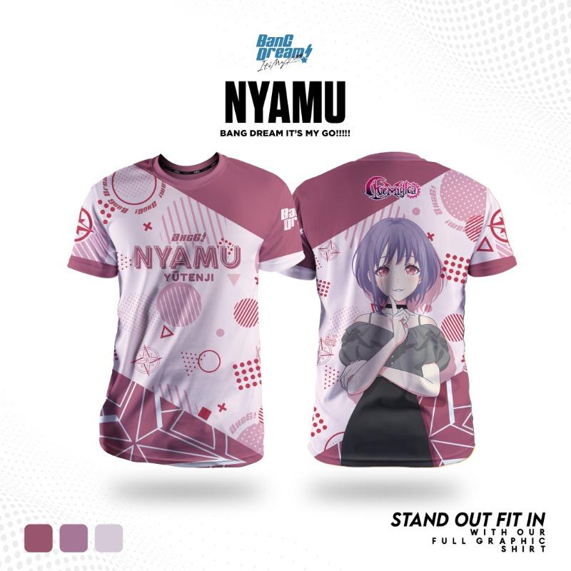 BanG Dream! Унисекс Футболки MyGO 3D Печать Детские Аниме Мультфильм