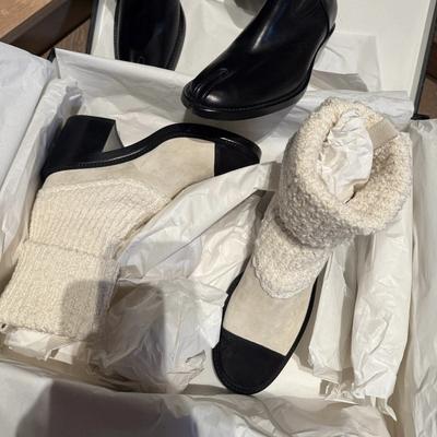 Коровья кожа~ Натуральная кожа сочетание цветов толстая подошва полусапожки женские на высоком каблуке короткие сапоги эластичные тонкие сапоги носки ботильоны