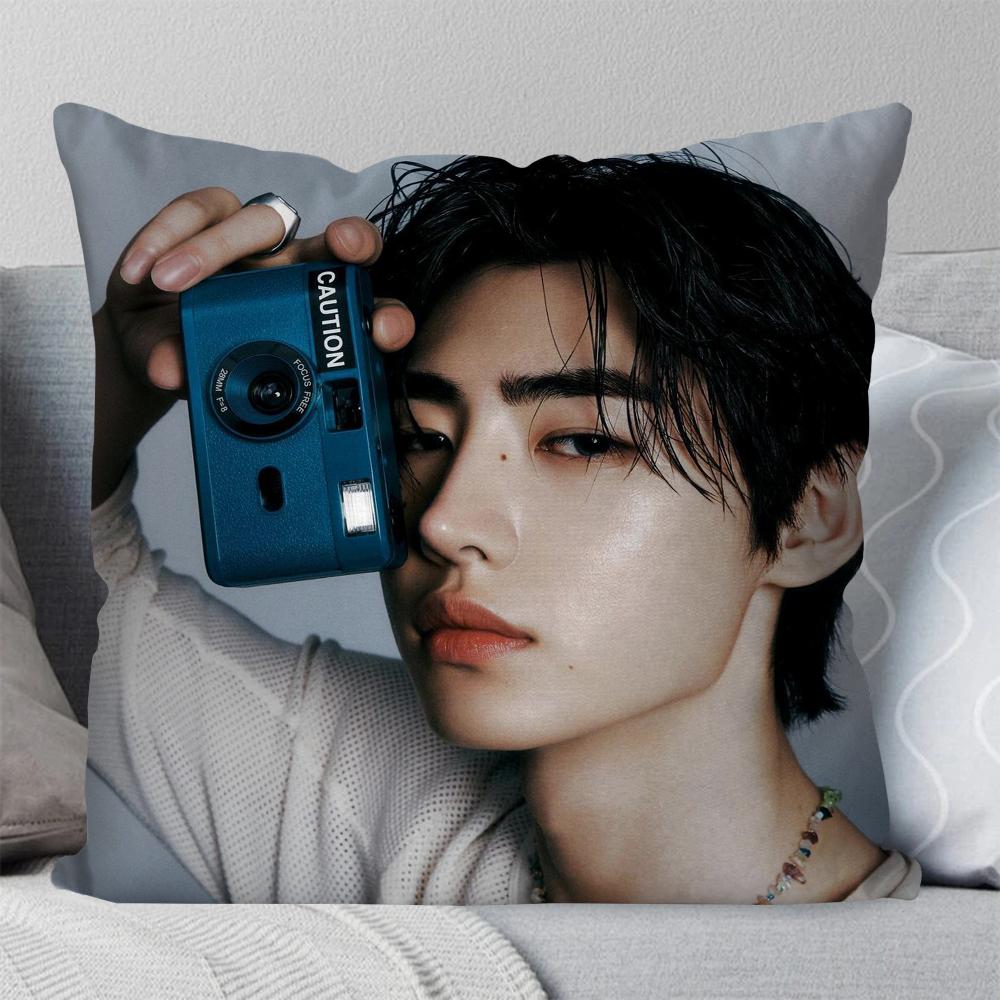 Park Sunghoon Pop Singer Pillow Case Square Pillow Bedroom Sofa Leisure Comfort Cushion Car Living Room Home Decoration 40X40