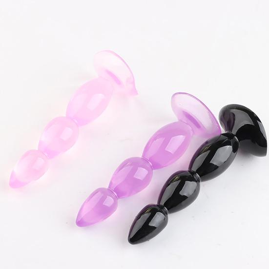 Анальная пробка для мужчин, тянущая бусины на присоске, секс-инструмент, палочка из ТПЭ, гладкий анальный