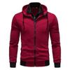 Mens Casual Hooded Zip-Up Sweatshirt Slim Fit Cotton Blend Lightweight Pullover Youth