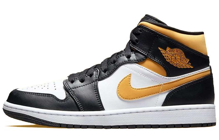 Air Jordan 1 Mid 'Черный Университетский Золотой' 554724-177