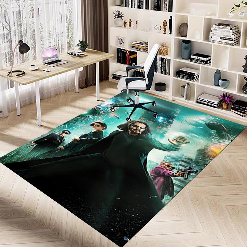 Matrix Reloaded Neo'S Awakening Carpet For Playroom Bedroom Living Room Sofa Home Decorkids Game Area Rug Nonslip Floor Mat