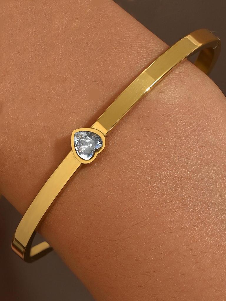 Браслет-гвоздь с бриллиантами из титановой стали - Женская минималистичная мода, Горячо продаваемые женские аксессуары