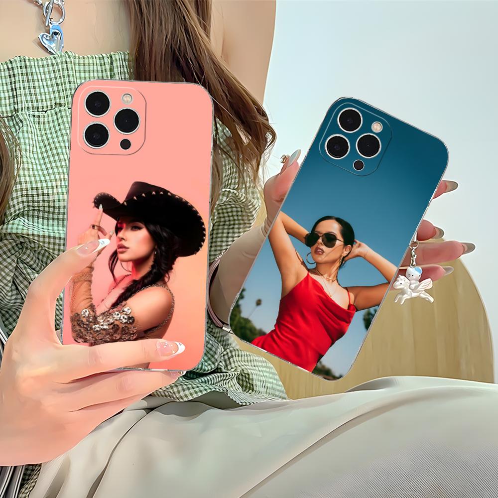 Модный Чехол для Мобильного Телефона Becky G для iPhone 16 15 14 13 12 11 X XR XS 8 6 Pro Max Plus Mini Прозрачный Цветной Защитный Красивый