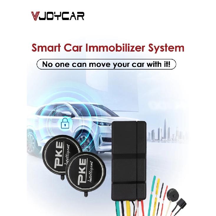 Vjoycar Car Immobilizer 2.4G Wireless Anti-Hijacking Engine Lock Car Alarm System Intelligent Circuit Cut Off Device RFID Key