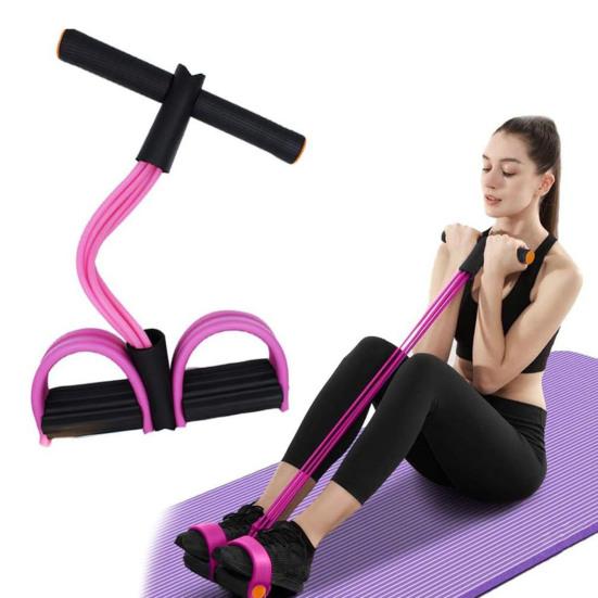6-трубчатая педаль для приседаний с ручкой, многофункциональная натяжная веревка, эластичная педаль для йоги