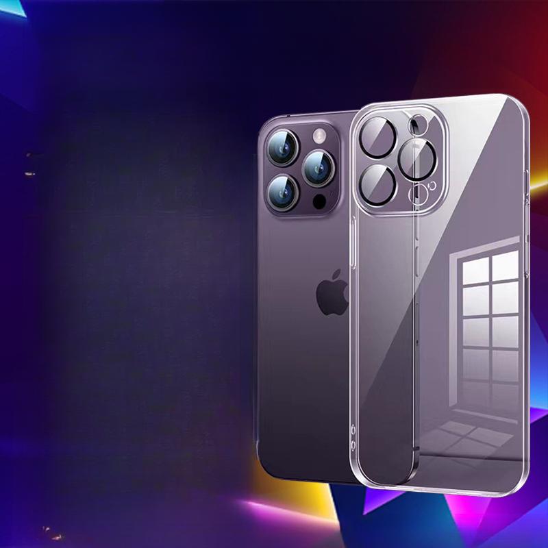 Подходит для Apple IPhone 14Pro Полностью закрывающий ПК чехол для телефона 15 Прозрачный 12/11/13 Жесткий чехол Xs