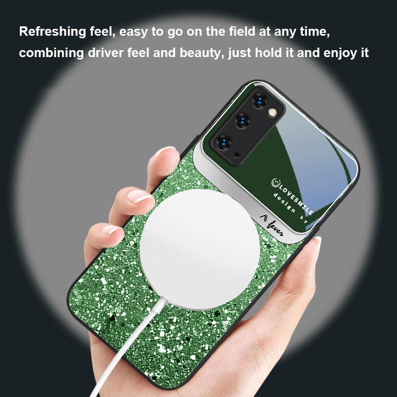 Розовый градиентный лотос Для Samsung S25 S25 Edge S25Ultra S8 9 10 20 S21 Pro 22 Plus S23 FE S24 Ultra Magsafe Стеклянный чехол для телефона