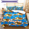 3pcs Custom Name Cheetos Bedding Set Duvet Cover Closure Includes 1 Duvet Cover & 2 Pillowcases, Soft and Comfortable for All Seasons.
