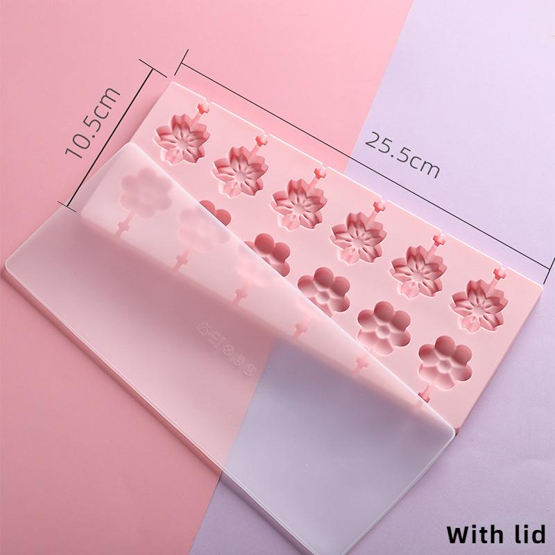 Multi Style Animal Lollipop Silicone Mold Porous Flower Cheese Stick DIY Chocolate Candy Jelly Making Set Cake Decor Mould Gifts
