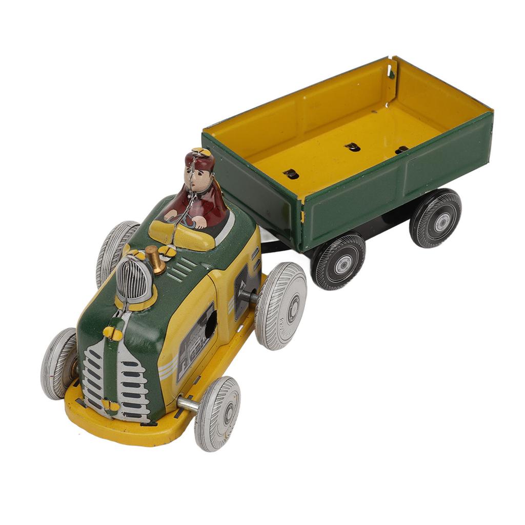 Заводная металлическая ходячая игрушка, жесть, трактор, ностальгическая, ручная работа, нежная, винтажная заводная игрушка для мальчиков