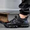 Fashion Rotating Button Safety Shoes Men Steel Toe Shoes Anti-smash Indestructible Protective Sneakers Puncture Proof Work Safety Boots