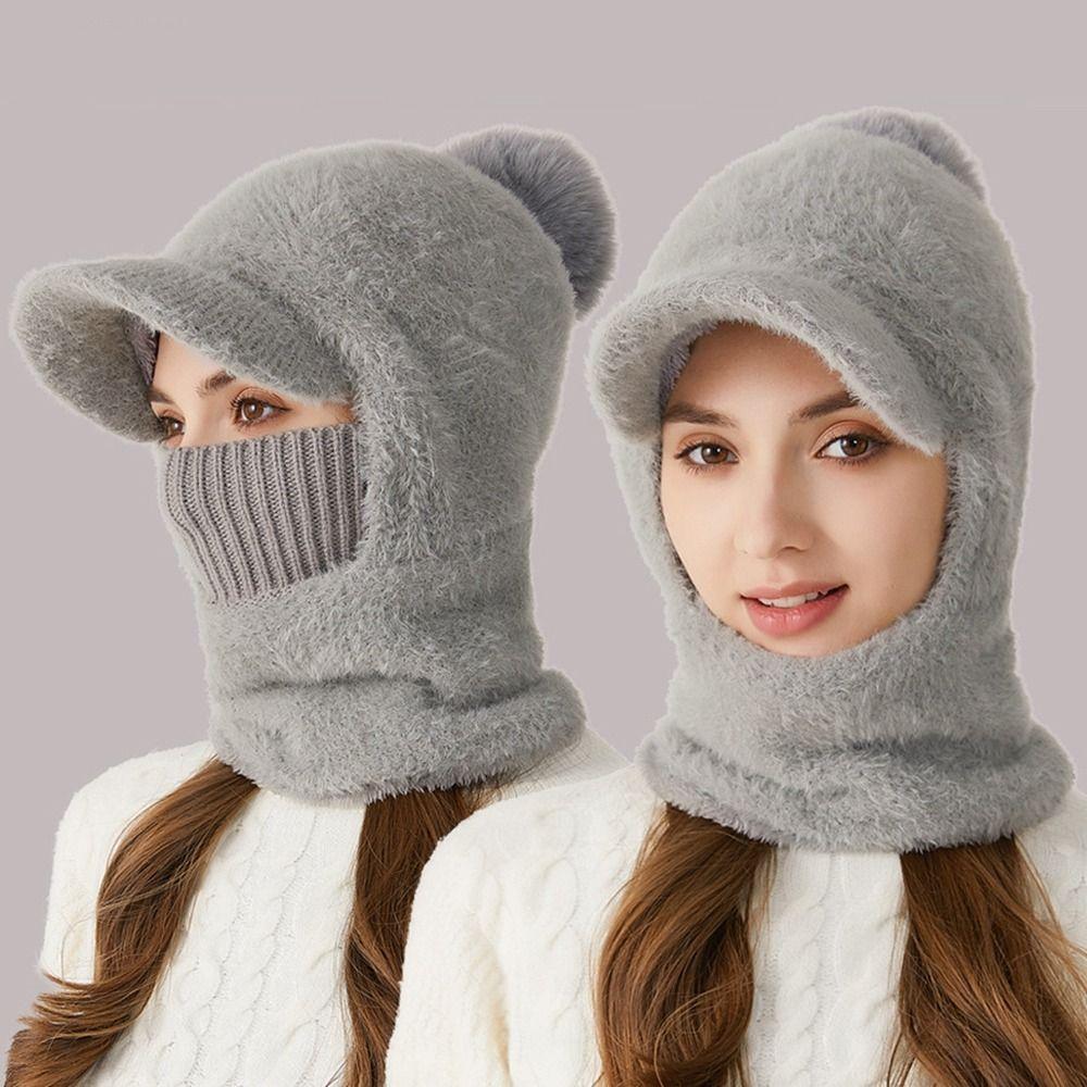 Волокна Шапки Шарф Комплект Защита Ушей Шея Шарф Кепка Новая Защита Ушей Шапка Осень Зима