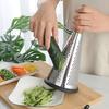 Stainless Steel Cone Cheese Grater with Wood Handle 3 Sided Vegetable Shredder for Grating Cheese Chocolate Vegetables Kitchen Shredder for