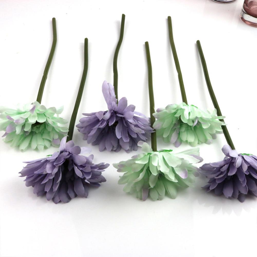 6pcs/bundle Artificial  Flowers Diy Gerbera Simulation Bouquet Home Wedding Decor Accessories