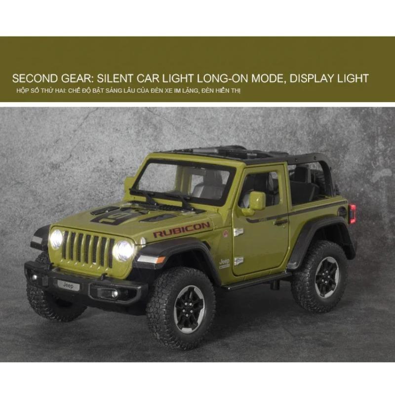 Масштаб 1/20 Jeep Wrangler Rubicon литые модели автомобилей из сплава металлические игрушечные внедорожники модель автомобиля имитационная коллекция детский подарок