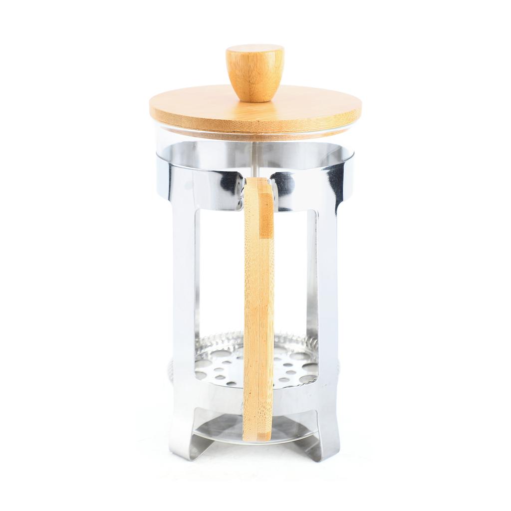 27oz French Press Coffee Maker with Wooden Handle High Density Filter Heat Resistant Borosilicate Glass Teapot Coffee