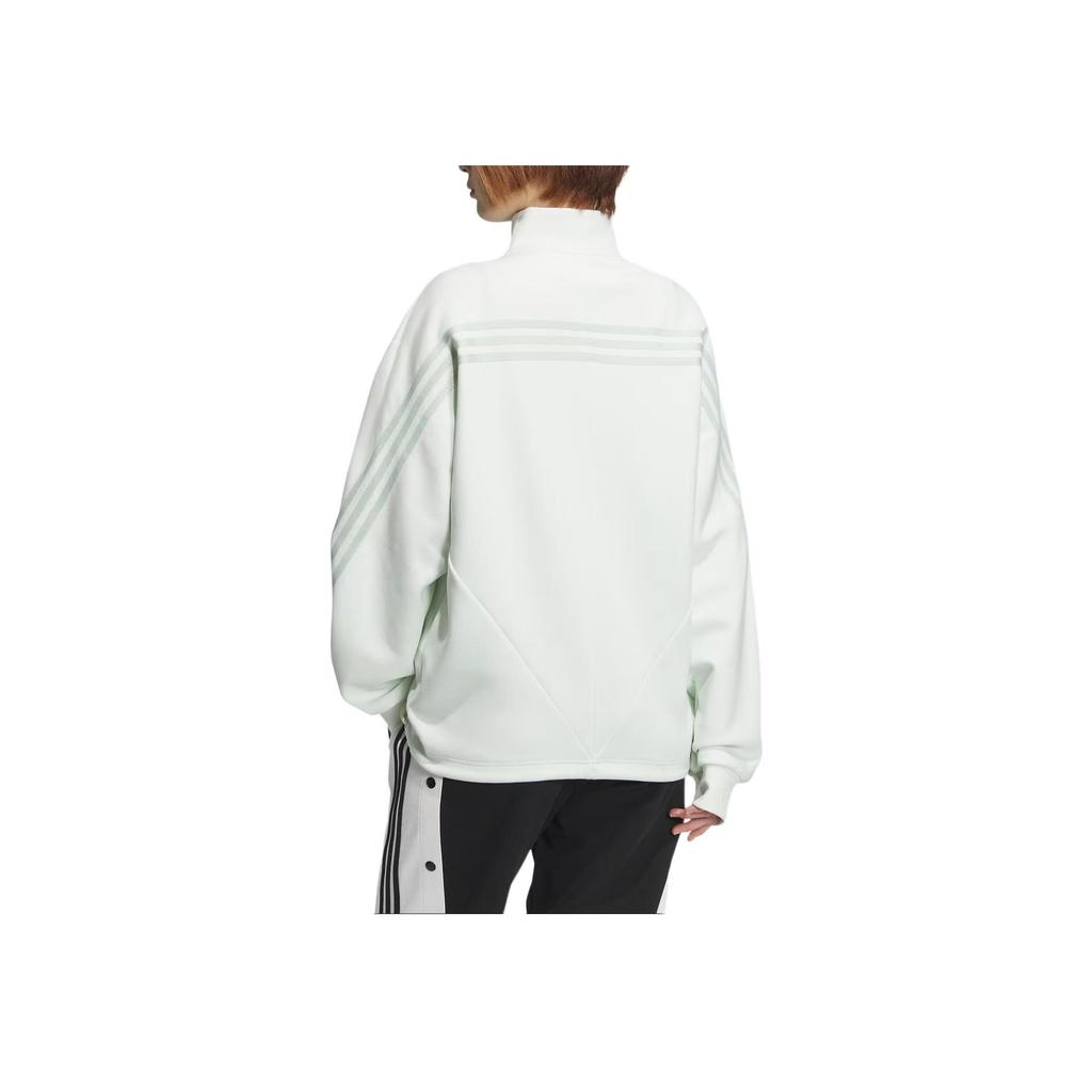 adidas X Yang Guidong Collaboration FW23 Пуловер Куртка-пуловер на полумолнии Унисекс Куртка Льняная-зеленая JE1121