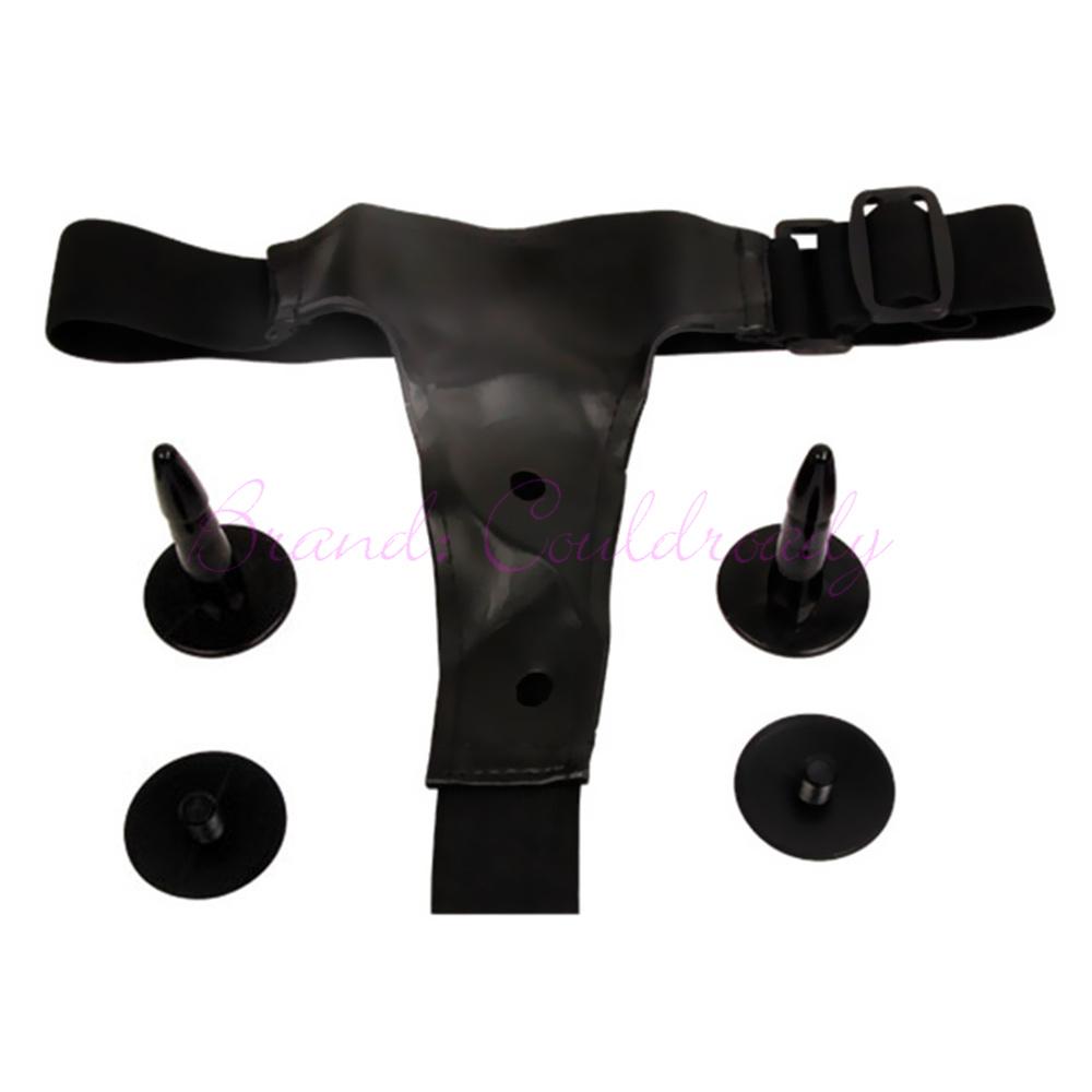 Double Penis Dual Ended Strapon Ultra Elastic Harness Belt Strap On Dildo Adult Sex Toys for Woman Couples Anal Soft Dildos