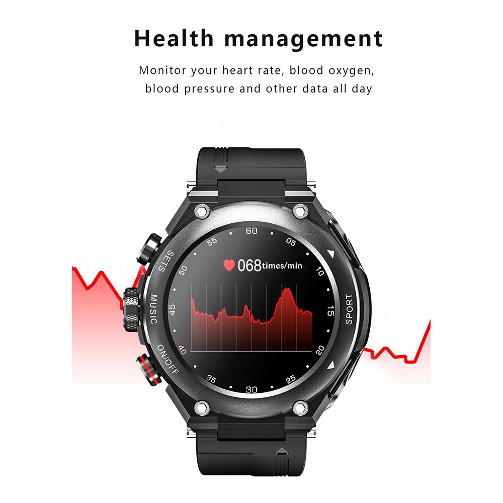 Rainbuvvy T92 Earbud Smartwatch 1.28inch IPS Full Touch 128MB RAM 470mAh BT5.0 TWS IP67 Водонепроницаемый Запись Локальная Музыка Беспроводной Смарт Браслет