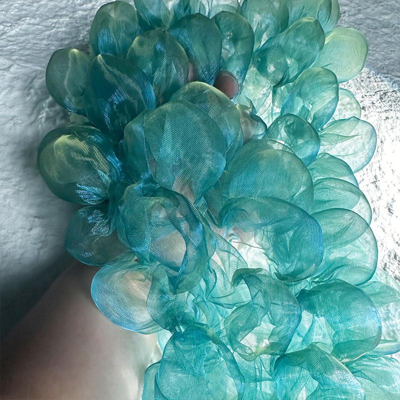 Перспективная ткань из сетчатой ткани с пузырьками сирсакера для шитья своими руками, свадебного платья, сценического костюма, фонового декора, пышная 3D кружевная ткань