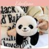 Plush Shoulder Panda Bag Makeup Package Adjustable Size Cartoon Decorations