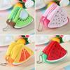 Creative Cute Fruit Plush Wallet Coin Purse Women Change Purse Money Bag Cartoon Sweet Coin Purses For Girl Gift Multifunction