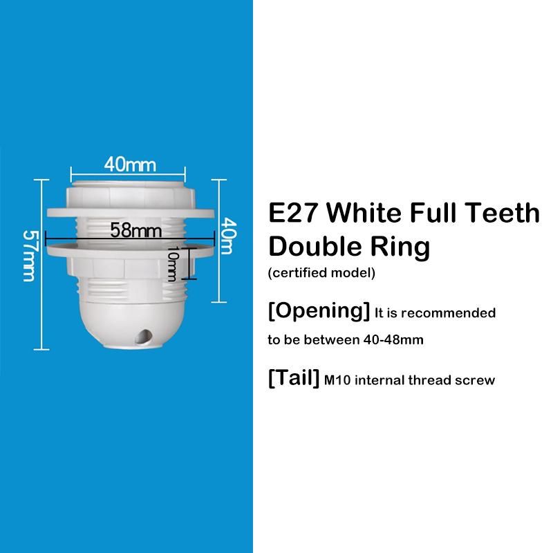 Led Light Bulb Lamp Base Head Power Holder AC Lampholder E14 E27 M10 Socket Electric Pendant Socket Screw Lamp Shade Converter