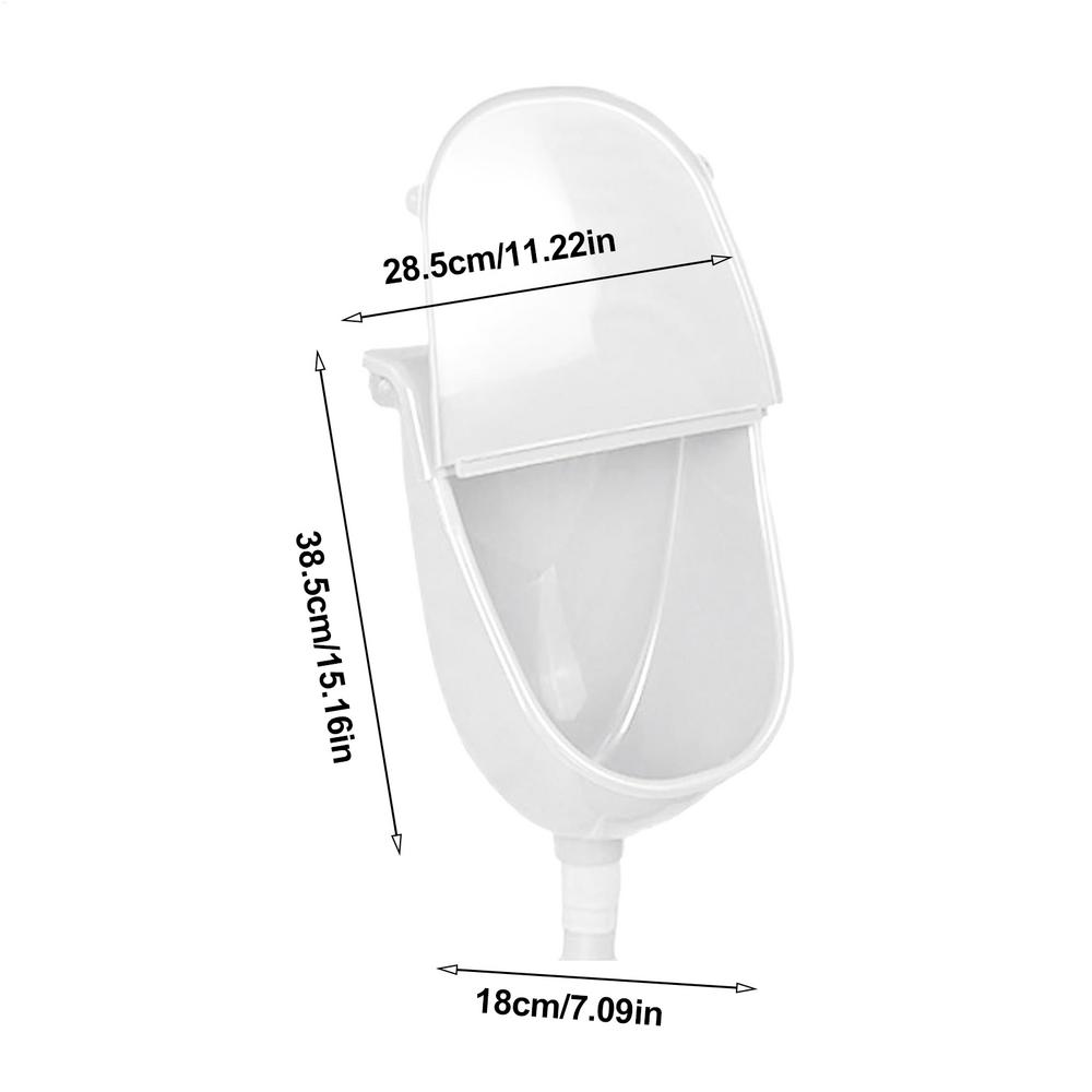 Настенный писсуар для мужчин Настенный писсуар для мытья в гараже Герметичный Смыв Отклонитель мочи С шлангом Туалет для ванной комнаты Для дома