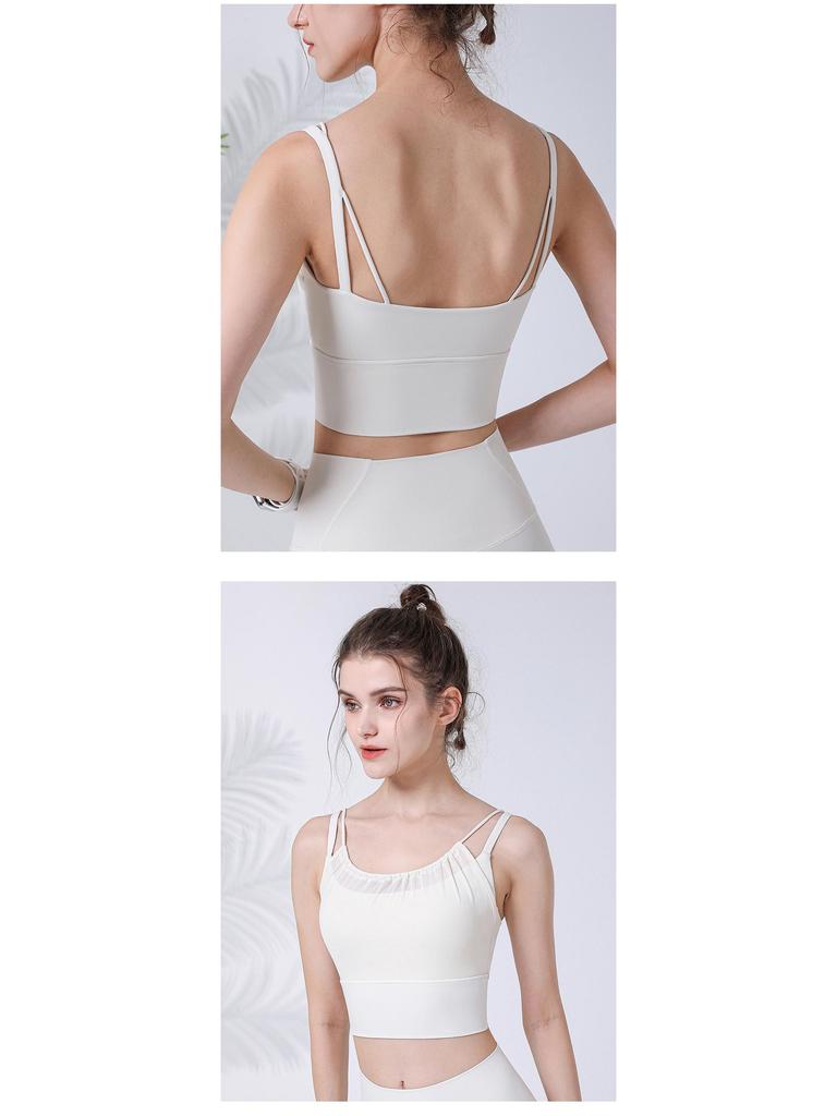 Women's Mesh Sports Bra - Yoga & Running Fitness Vest