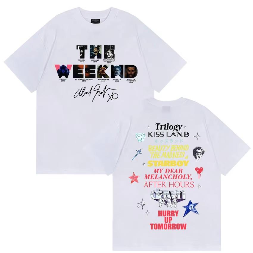 2026 Новый Singer The Weeknd Поторопись Завтра Тур Узор Популярные Фанаты Хип-хоп Мода Удобная Чистый Хлопок футболка