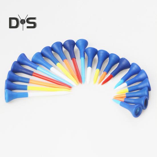 5 шт. футболок для гольфа, небьющиеся пластиковые футболки для гольфа оптом с широким мягким резиновым колпачком, уменьшающим трение, боковое вращение, аксессуары для гольфа для мужчин