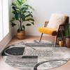 Абстрактный Геометрический Ковер Неправильной Блочной Формы Коврик Современный Художественный Домашний Декор Круглый Ковер для Гостиной Спальни Офиса