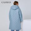 Gasman 2021 Women's Autumn Winter Jacket Fashion XL-5XL Long High Street Parka Furry Lining High Quality Brand Coat Woman 81121