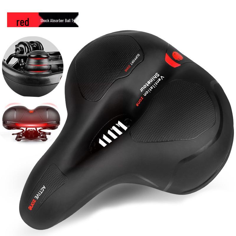Universal Super Soft Silicone Bicycle Saddle with Shock Absorption - Mountain Bike Seat for Men and Women