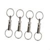 4x Pull Apart Key Ring Keychain Organizer for Car Keys Double Spring Split Convenient Unique