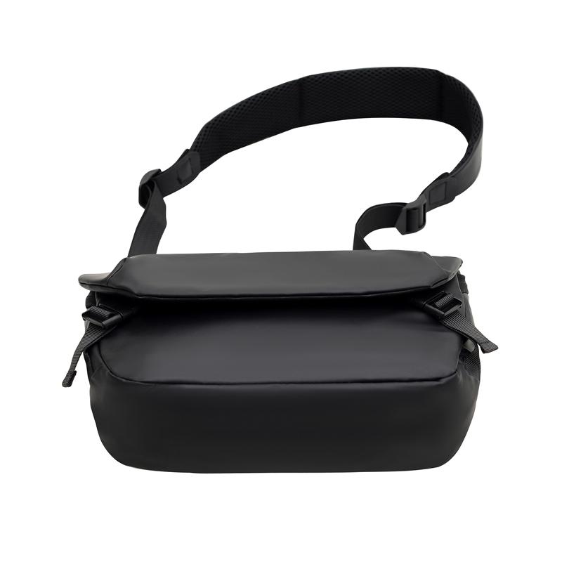 Men's Fashion Waterproof Crossbody Shoulder Bag Lightweight Large Capacity Casual PU Messenger Bag