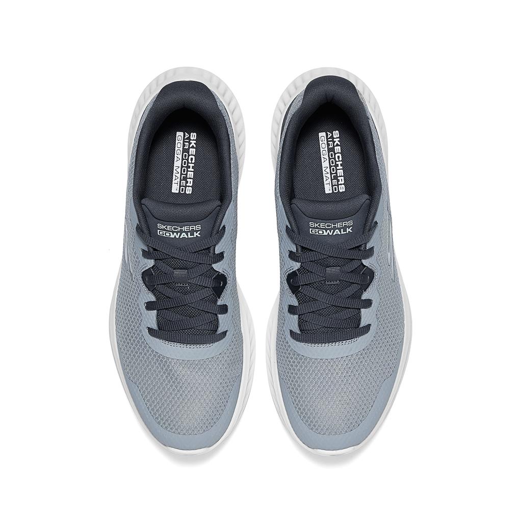 Skechers Go Walk Fashion Универсальные Прочные Дышащие Влагоотводящие Низкие Кроссовки для Бега Мужские Кроссовки Серый 216373-GRY