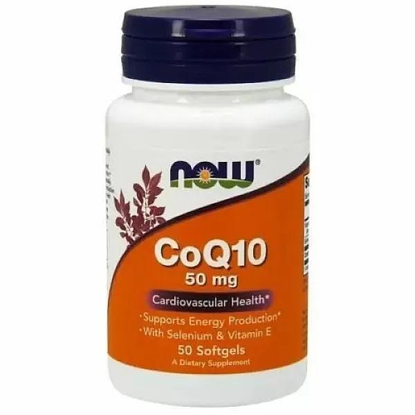 Now Foods - CoQ10 50mg + VITAMIN E