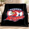 Sydney Roosters blanket Flannel Blanket Soft Cozy Plush Throw for Sofa Bed Lightweight Home Decoration Outdoor camping