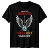 Wild Free Long Live Rock Roll Guitar Wings Unisexs Rock Music Tshirt