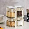 Dustproof Condiment Jar Sealed Spice Container Durable Seasoning Storage Organizer  for Home