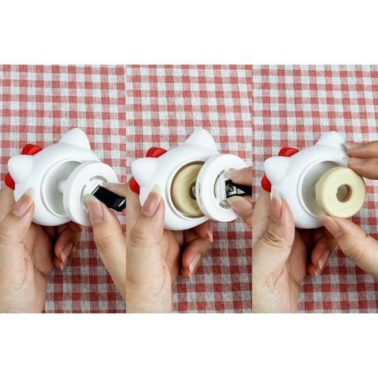 Belle Ament Sanrio Hello Kitty Big Face Refillable Car Air Freshener Set, Midsummer Night, 1 Set, a Popular Character In Korea