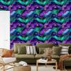 Ink Wallpaper Violet, Turquoise and Sea Blue for Living Room and Bedroom 50x1000