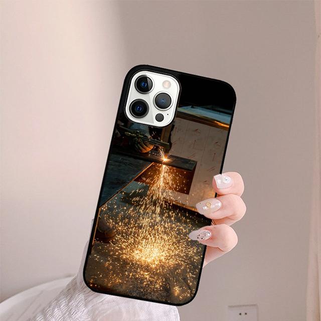 Welder Welding Hot Metal Worker Phone Case For iPhone 17 Air 13 12 14 15 16 Cover For Apple Pro Max Plus SE Coque